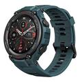 Amazfit T-Rex Pro Smartwatch, Rugged Military Zertifiziert, GPS, 18-Tage-Akku, Herzfrequenzüberwachung & VO2 Max, Schlaf- & Gesundheitsüberwachung, 10 ATM wasserdicht, mit AI Fitness App (Blau)