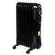 EMtronics EMOFR9BLK 2000W/2KW 9 Fin Portable Electric Oil Filled Heater Radiator with Adjustable Thermostat and 3 Heat Settings for 20 sqm Room - Black