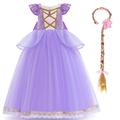 IBTOM CASTLE Sofia Rapunzel Princess Dress Girls Cosplay Costume Fancy Dress Up Party Outfits Halloween Christmas Birthday Long Maxi Puffy Dresses Lavender 11-12 Years