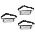 Yardwe 3 Pcs Miniature Fishing Accessories Business Card Storage Waist Bag Camping Garbage Can Waterproof Waist Pouch Headphone Storage Waist Bag Leisure Pouch Chest Bags Ultra Thin Kits