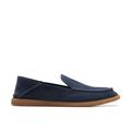 Clarks Herren Clarkbay Step Flacher Slipper, Marineblau (Veloursleder), 41 EU