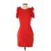 Amanda Uprichard Casual Dress - Sheath: Red Dresses - Women's Size Small