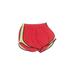 Nike Athletic Shorts: Red Solid Activewear - Women's Size Medium