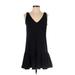 Amanda Uprichard Casual Dress - DropWaist: Black Solid Dresses - Women's Size P