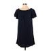 Old Navy Casual Dress - Shift: Blue Solid Dresses - Women's Size X-Small