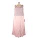Alex Evenings Cocktail Dress - Midi: Pink Dresses - New - Women's Size 24