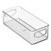 mDesign Plastic Stackable Kitchen Organizer Storage Bin w/ Handles Plastic | 3 H x 4 W x 10 D in | Wayfair 2839MDK