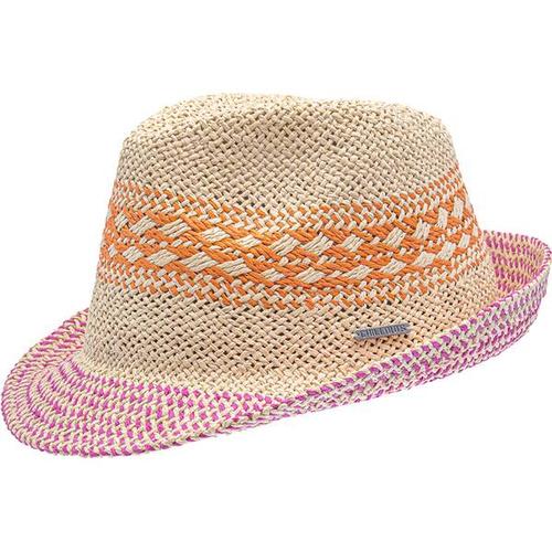 CHILLOUTS Damen Mütze Latina Hat, Größe S/M in orange/pink