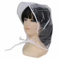 Bonnet de pluie transparent pour femmes et filles bonnet de protection bonnet en plastique