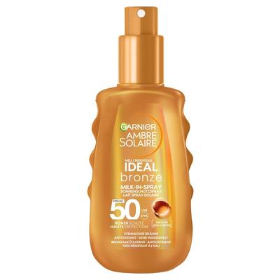 Garnier Ambre Solaire Ideal Bronze Milk-in-Spray Sonnenschutzspray mit LSF 50 Sonnenspray 150 ml Image