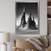 Winston Porter Vertical Plains Desert Rocks - Print on Canvas Metal in Black/Gray | 40 H x 30 W x 1.5 D in | Wayfair