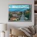 Highland Dunes Bay Area Hills Of San Francisco On Canvas Print Metal in Blue/Brown/Green | 16 H x 32 W x 1 D in | Wayfair