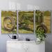 August Grove® Rustic Tractors I 3 Pieces Canvas in Brown/Green | 24 H x 48 W x 2 D in | Wayfair C1345DA60A0D4E45BC25B5DDC637F6CB