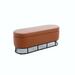 Latitude Run® Omeka Faux Leather Flip Top Storage Bench Faux Leather/Wood/Leather in Brown | 19 H x 47.6 W x 16.9 D in | Wayfair