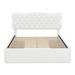 Red Barrel Studio® Sezis Bed Upholstered in White | 42.9 H x 61.6 W x 82.7 D in | Wayfair D4EE065F888E45A384B3E63776EC2955