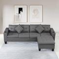 Latitude Run® Sectional Sofa Set For Living Room w/ L Shape Chaise Lounge Linen in Gray | 98.1 W in | Wayfair 8EC806F818F54724822111D64ADC6F3E