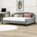 Lark Manor™ Ameet Daybed Upholstered/Velvet in Gray | 34 H x 61 W x 81 D in | Wayfair 3C5960769E1C49A4B2DF880FD57A267D