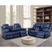 Latitude Run® Manual Recliner Living Room Furniture Set, Leather Reclining Sofa Set | 40 H x 82 W x 37 D in | Wayfair Living Room Sets