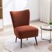 Side Chair - George Oliver Kharim Upholstered Side Chair in Orange/Black | 33.5 H x 22.5 W x 27.5 D in | Wayfair 9B0DB9D4412B4566AADCC2130B2D6EB0