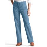 Appleseeds Women's DreamFlex Comfort-Waist Relaxed Straight-Leg Jeans - Blue - 18PS - Petite Short