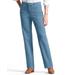 Appleseeds Women's DreamFlex Comfort-Waist Relaxed Straight-Leg Jeans - Blue - 18PS - Petite Short