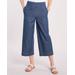 Blair Women's DenimLite Cropped Mid-Rise Flare Pants - Denim - 22W - Womens