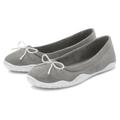 Ballerina LASCANA "Sneaker" Gr. 41, grau (hellgrau) Damen Schuhe Ballerinas