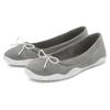 Ballerina LASCANA, Damen, Gr. 42, grau (hellgrau), Obermaterial: 100% Textilmaterial. Futter: 100% Textilmaterial. Decksohle: 100% Textilmaterial. Laufsohle: 100% Synthetik, unifarben, casual, Schuhe, leichter...
