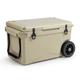 75 Qt Portable Cooler Roto Molded Ice Chest with Wheels Handle