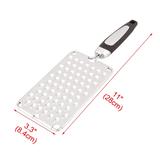 Home Restaurant Plastic Handle Vegetable Cheese Grater Zester Slicer - Silver Tone,Black