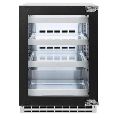 ZLINE 24 in. Touchstone 151 Can Beverage Fridge With Panel Ready Glass Door - N/A
