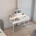 VANITII 2-Drawer Makeup Vanity with Lights Charging Port Modern Vanity Desk, for Bedroom