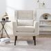 Accent Chair Upholstered Foam Filled Living Room Chairs Comfy Reading Chair with Chenille Fabric Lounge Chairs Armchair for Room