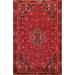 Tribal Geometric Shiraz Persian Area Rug Hand-Knotted Wool Carpet - 4'9" x 7'4"