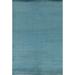 Blue Gabbeh Modern Area Rug Hand-Knotted Wool Carpet - 6'7" x 9'6"