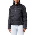 Calvin Klein Jeans Damen Jacke Short Fitted Jacket Steppjacke, Schwarz (Ck Black), L