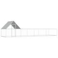 moobody Chicken Coop with Lockable Door and Side Roof Galvanized Steel Sidewalls Hen House Poultry Cage for Garden Backyard Lawn 29.2ft x 6.6ft x 6.6ft (W x D x H)