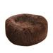 Matoen Calming Dog Bed for Medium Dogs - Donut Washable Medium Pet Bed 22 inches Anti-Slip Round Fluffy Plush Faux Fur Cat Bed Fits up to 45 lbs Pets
