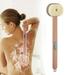 Long Handle Liquid Bath Brush Detachable Back Body Wash Shower Scrubber Massage