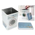 Large Capacity Storage Box Laundry Powder Detergent Container Decorative Storage Box for Laundry Room Powder Metal Box Metal Laundry Baskets Organization Canister for Storing Washing Tablets Bags