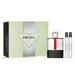 Prada Luna Rossa Carbon 3 Piece Gift Set for Men (3.4 OZ Eau De Toilette + 2 Piece Mini Perfume)