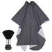 Black Striped Cloak Duster Barber Brush Barber Haircut Cape Capes for Men Barber Supplies Cape for Barber Men and Women