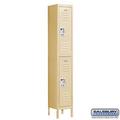 Salsbury Industries Tan Double-Tier Standard 16-Gauge Steel Locker