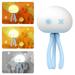 QJUHUNG Rechargeable Silicone Jellyfish Bedside Lamp with Flexible Tripod 3 Color Changing LED Table Light 1.5W DC5V 1200mAh USB for Living Room Bedroom