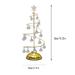 COFEST Seasonal Lighting LED Christmas Lights Crystal Christmas Tree Lights Copper Wire Night Lights-Unique Xmas Tree Shape Design for Bedroom Living Room Parties Gold M