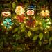 VASCWECD Solar Christmas LED Light Snowman elk penguin Santa Claus Ground Mounted Lamp courtyard Lawn Decoration Light