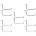 10 Pcs Perfboard Brackets Coat Hanger Shop Display Hook Commodity Shelf Hook Tool Peg Hooks Supermarket Shelf Hook