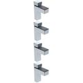 Set of 4 Glass Clip Mirror Mounting Clips Shelving Holder Hooks for Wall Hanger Office