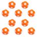 Table Game Football 10pcs Table Game Footballs Plastic Footballs Tabletop Soccer Game Accessories (Orange)