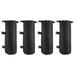 HEMOTON 4 Pcs Canopy Weight Bags Outdoor Tent Single Tube Sandbag Portable Solid Fixed Tent Weight Bags (Black)